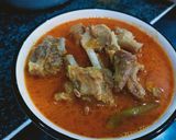 A picture of step 3 of Mutton salan.