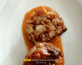 Foto del paso 11 de la receta: Andares de cerdo relleno de setas y langostinos