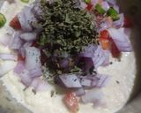 A picture of step 3 of Savoury Chanadal Cake.