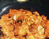 A picture of step 3 of Cabbage pakore.