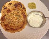 A picture of step 3 of Aloo paratha (farali recipe).