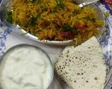 A picture of step 9 of Vegetable pulao in pressure cooker.