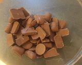 A picture of step 1 of I love you rocky roads.