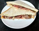 A picture of step 2 of My Leftover Lamb and Mint Sauce Sandwich 😘.