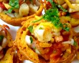 A picture of step 15 of Tomato Bhajia Katoori Chaat.
