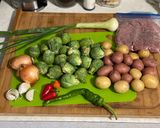 A picture of step 2 of Beef Bacon & Brussels Pot Pie.