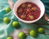 عکس مرحله 2 از دستور ترشک گوجه سبز و زرشک 😋😋
