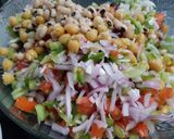 A picture of step 3 of Beans chaat.