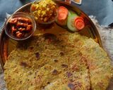 A picture of step 7 of Yam Paratha.