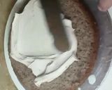 A picture of step 2 of Chocolate theme cake.