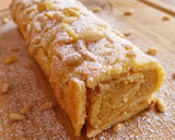 Foto del paso 9 de la receta: Bracito de masa choux relleno de crema de turrón de yema quemada y crema inglesa