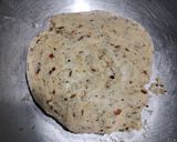 A picture of step 4 of Mathri.