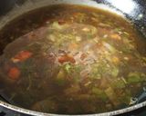 A picture of step 11 of Hot and sour vegetable soup.