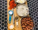 A picture of step 1 of Dry coconut chutney.