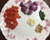 A picture of step 1 of Egg Hariyali.