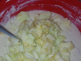 Cuadrados de ricota con manzana y banana con canela