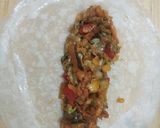 A picture of step 1 of Veg spring roll.