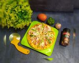 A picture of step 1 of Veg pizza / ONION tomato CAPSICUM PIZZA.