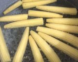 A picture of step 2 of Baby Corn Tikka.