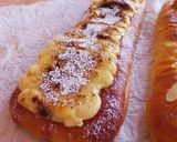 Foto del paso 17 de la receta: Cocas brioche rellenas de mazapán: de crema quemada y almendras
