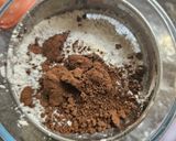 Gambar langkah 2 resipi Gluten-free Double Chocolate Chunks Soft Cookies.