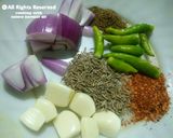 A picture of step 1 of Haryali Chicken skewers.
