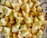 A picture of step 1 of Apple Cake with Cinnamon Almond Crumble.