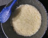 Une image de l'étape 2 de Risotto au pesto d'ail des ours au chèvre frais.