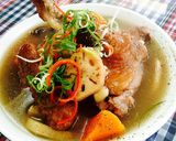 Hình bước làm 9 của món Vịt tiềm củ sen