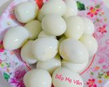 Hình bước làm 1 của món Thịt kho trứng cút với nước dừa tươi