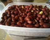 A picture of step 5 of Karanga/peanuts pan dried.