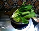 Hình bước làm 3 của món Cải thìa xào nấm đông cô