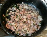 Foto del paso 7 de la receta: Pollo al disco con salsa de champignon y papas en cubo fritas