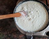 A picture of step 1 of Double layered coconut burfi.