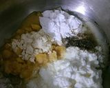 A picture of step 2 of Schezwan paneer tikka masala.