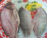 A picture of step 1 of Miang Kham with Tilapia.