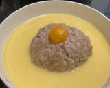 鹹蛋黃肉餅蒸蛋的食譜步驟2照片
