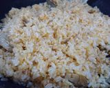 Hình bước làm 1 của món Cơm chiên kim chi xá xíu