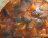 A picture of step 4 of Mooli and Baigan.(Moore Vangar -Sindhi Winter Dish).