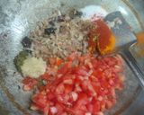 A picture of step 4 of Bhindi do pyaza.