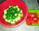 A picture of step 3 of Aloo mater salan😋.