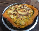 Foto del paso 7 de la receta: Zapallo cabutia relleno c zapallitos y salsa blanca