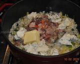 A picture of step 4 of Leek & Bacon Risotto.