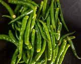 A picture of step 1 of Green Chilli Powder.