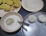 A picture of step 5 of Corn Poha cutlets.