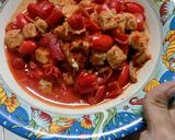 Foto langkah ke 6 dari resep Tumis merah kulit melinjo.