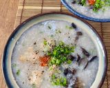 Hình bước làm 5 của món Cháo nấm mối đen