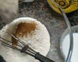 A picture of step 1 of Christmas cake.