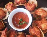 A picture of step 4 of Buffterfly chicken.