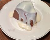 Foto langkah ke 8 dari resep Puding Coklat Chocochip Vla Vanilla.